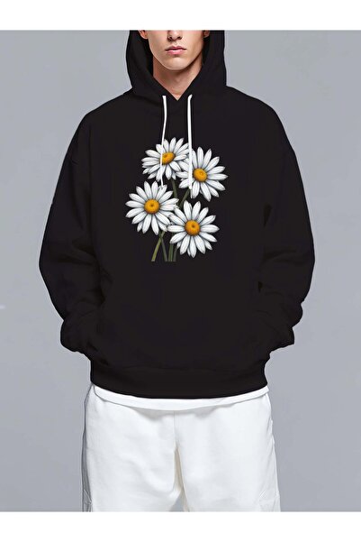 MIXSNOW Oversized Printed Hooded Sweatshirt-Trendy Casual Style Relaxed-Fit H...