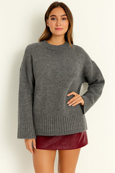 Get Crazy Kadın Bisiklet Yaka Triko Kazak