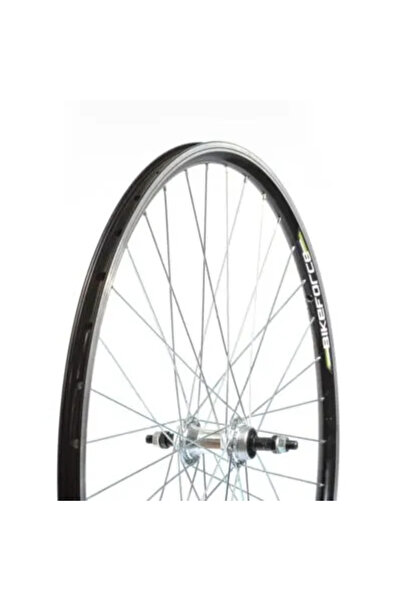 BikeForce Roată spate 28×1.75, jantă dublă, frână V-Brake, 36H, butuc din aluminiu cu filet