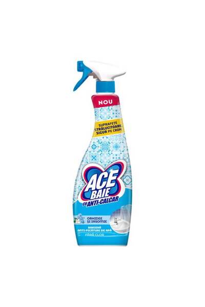 ACE Pack of 2 X Anti-Limescale Bathroom Cleaning Solution, 650 ml