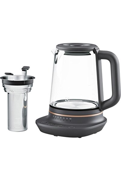 Electrolux 2000W 1,7L Cam Su Isıtıcı, Şık ve Kullanışlı Demlik Kutulu