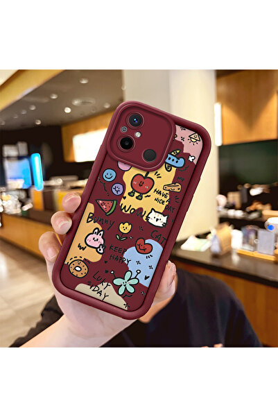 Hontinga حافظة هاتف من السيليكون الناعم متوافقة مع Xiaomi Poco C55 بأنماط لطي...