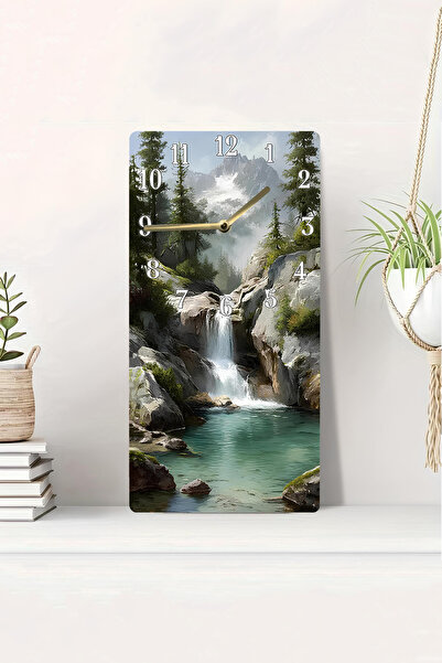 kutuTR ساعة طاولة MDF مطبوعة بتقنية الأشعة فوق البنفسجية ثنائية الأبعاد مع من...