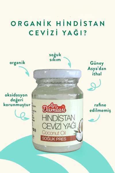 ABU ŞİFA BİTKİSEL & KOZMETİK ÜRÜNLER Hindistan Cevizi Yağı Soğuk Sıkım 100 Ml...