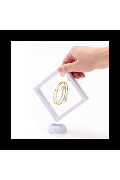 tg tek-iş global 7x7 cm Standlı 3D Takı Koleksiyon Saklama Kutusu – Şeffaf Fi...