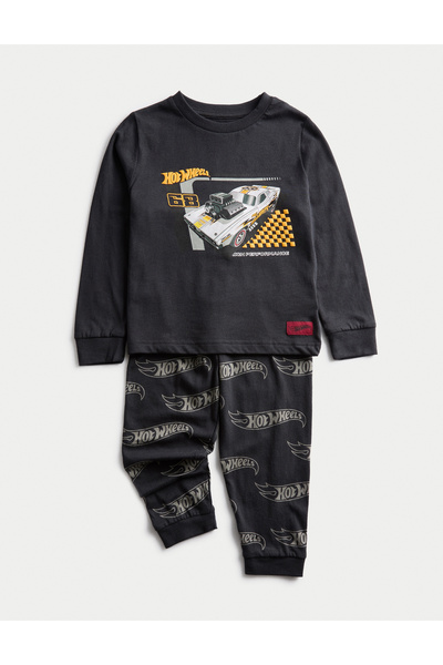 Marks & Spencer Hot Wheels Pijama Takımı (1‑8 Yaş)