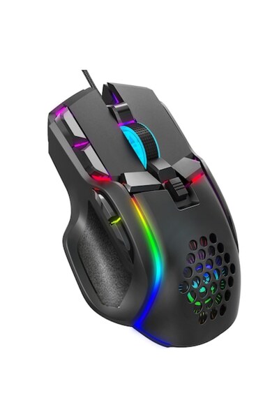 VEXOMAT S700 Gaming Mouse – 10 Programmable Buttons, RGB 13 Modes, 12800 DPI, Macro Software, USB,