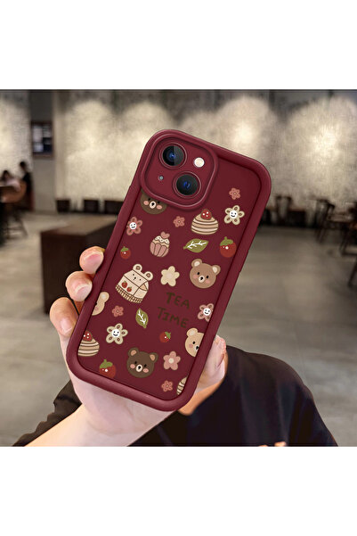 Hontinga حافظة هاتف من السيليكون الناعم متوافقة مع iPhone 15 Plus بأنماط لطيف...