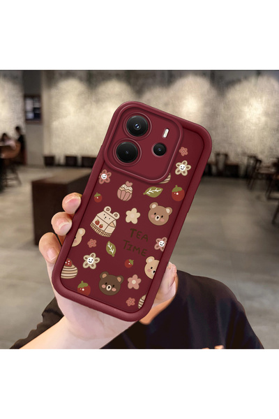 Hontinga حافظة هاتف من السيليكون الناعم متوافقة مع Xiaomi Redmi Note 14 بأنما...