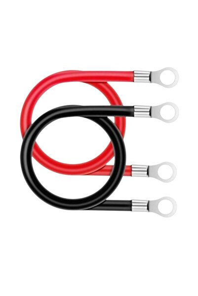 OEM Current transfer/battery start cable set, section 10 mm2, 2x25 cm, red/bl...