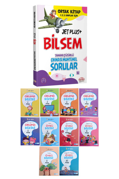 Editör Yayınevi Ortak Kitap 1-2-3. Sınıflar İçin Jet Plus+ BİLSEM Çıkması Muh...