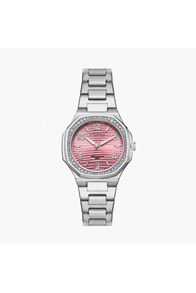 Omax Women's 42MM Silver Analog Metal Strap Watch | 00BFD006V016