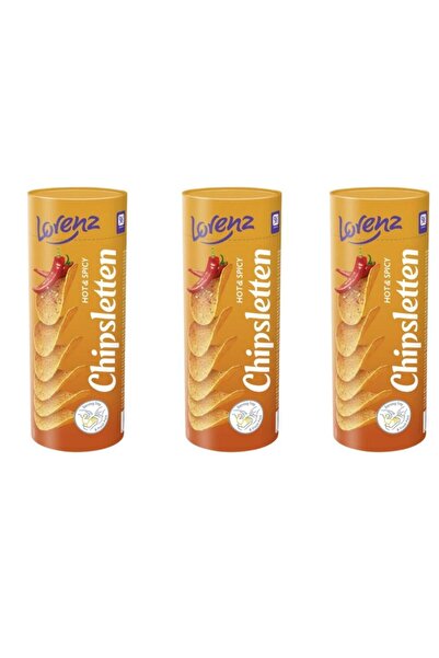 LORENZ رقائق البطاطس بنكهة التوابل الحارة 100 جرام - نكهة حارة مكثفة (عبوة من...