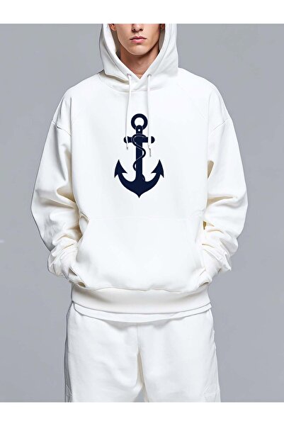 MIXSNOW Oversized Printed Hooded Sweatshirt-Trendy Casual Style Relaxed-Fit H...