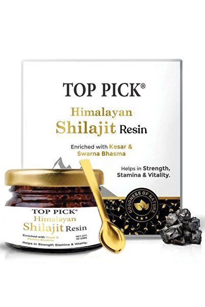 Top Pick راتنج شيلاجيت النقي من الهيمالايا 30 جرام - غني بالقيصر والسوارنا بهاسما