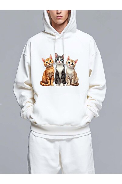 MIXSNOW Oversized Printed Hooded Sweatshirt-Trendy Casual Style Relaxed-Fit H...