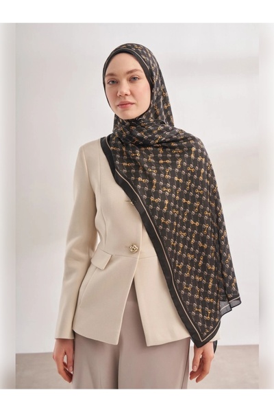 ARMANDA İTHAL VUAL MONOGRAM DESEN ŞAL