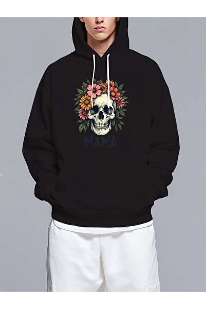 MIXSNOW Oversized Printed Hooded Sweatshirt-Trendy Casual Style Relaxed-Fit H...