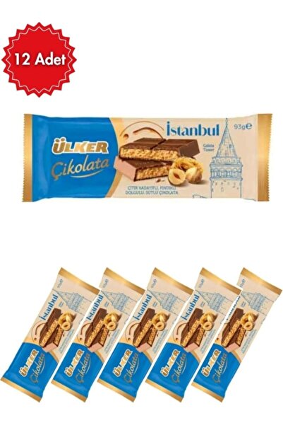 Ülker Istanbul Fındıklı Sütlü Çikolata 93 G - Gerçek Fındıklı Lezzet