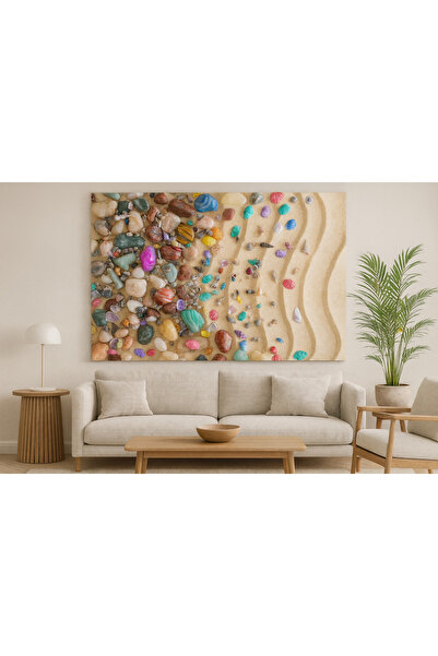 BESTTABLO TABLO ÇERÇEVESİZ DENİZ KABUĞU POLYESTER UV POLYESTER TABLO GÖRSELİ ...