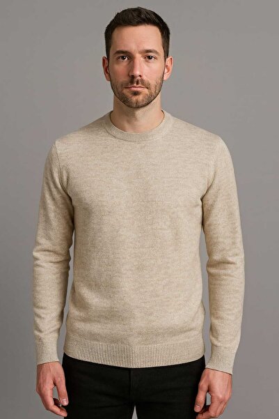 ANATOLIATEKSTILE Pulover Barbati Tricot Subtire – Model Clasic, Guler Rotund,...