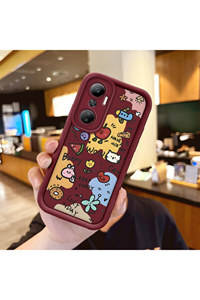 Hontinga حافظة هاتف من السيليكون الناعم المتوافق مع Infinix Hot 20 بأنماط لطي...