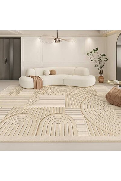 NKX سجاد فاخر جديد بتصميم عصري بسيط مضاد للانزلاق، ناعم وعصري، مقاس 200 × 300 سم