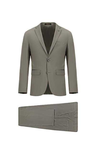 Abdullah Kiğılı قصة مريحة بدلة كلاسيكية مريحة مصنوعة من مزيج الليوسيل