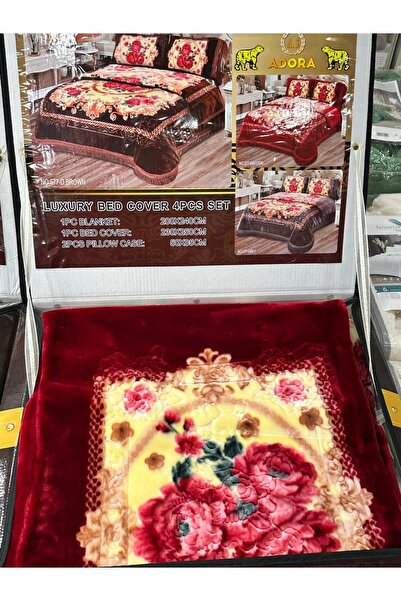 Generic Heavy winter blanket set consisting of 4 pieces, 220*240 cm, weighing 8 kg