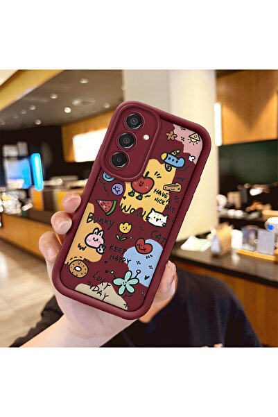 Hontinga حافظة هاتف من السيليكون الناعم متوافقة مع سامسونج جالاكسي M15 بأنماط...