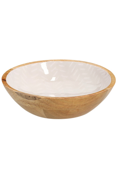 zeller bol de servire, lemn de mango, 20x6 cm, maro/bej