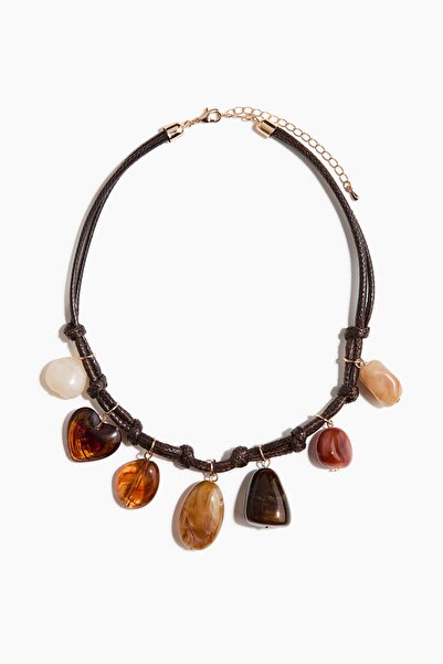 H&M İpli ve Uçlu Kolye