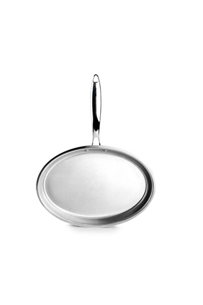 iBiLi -Triply frying pan, stainless steel/aluminum, 34x23x4.7 cm, silver