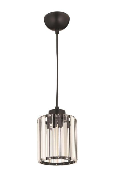 Avonni Elmas Modern Avize E27 12W 12cm Metal Siyah Avonni-FZ-7520-T1-BSY