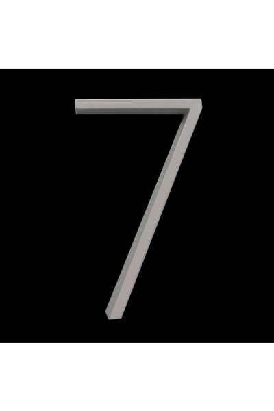 LUCAS Număr metalic „7” pentru casă/ușă/poartă – 3D plutitor modern, interior/exterior
