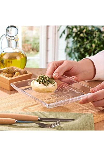 Paşabahçe Crystallin Madlen Pasta Tabağı 27x16cm