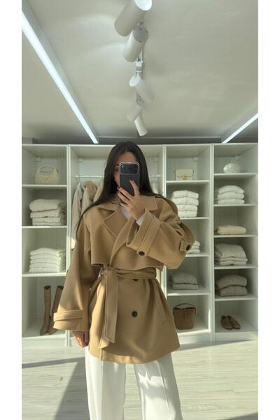 LUUNA STORE معطف فاليريا كاشي - لون الجمل