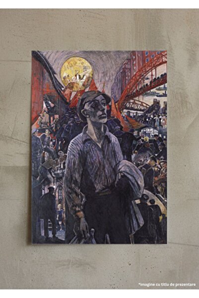 VreauPoster Poster A4 Heinrich Vogeler, Worker Hamburg 1928, Vintage Socialis...
