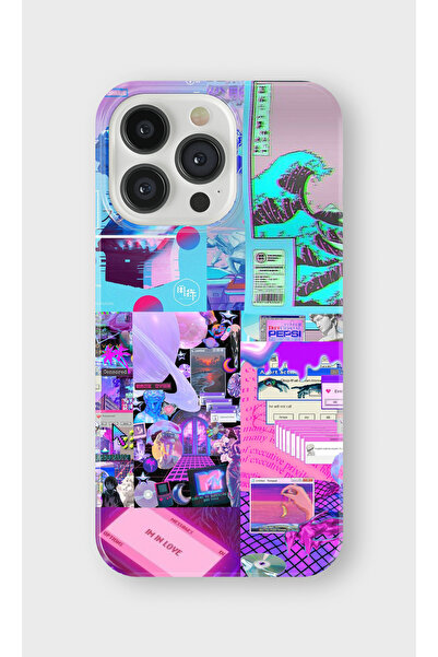 lelia حافظة هاتف شفافة متوافقة مع آيفون 16 برو مطبوع |   المجموعة: منطقة نيون...