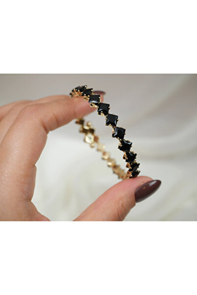 ATELİER TUĞBA Blk115 Black Elite Stone Adjustable Bracelet