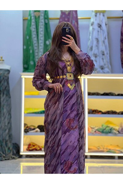 SOLİN YÖRESEL Kadın Yöresel Düğünlük Kaftan Abiye Elbise(Görseldeki Aksesuarl...