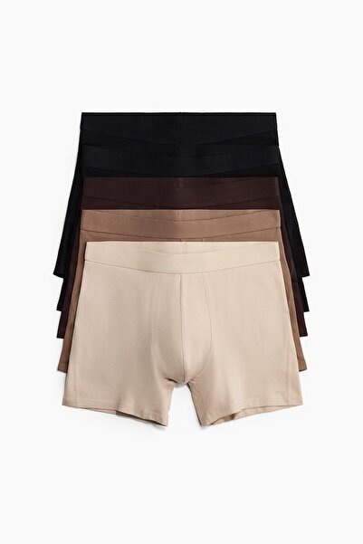H&M 5'li Normal Paça Boxer Şort Lycra®