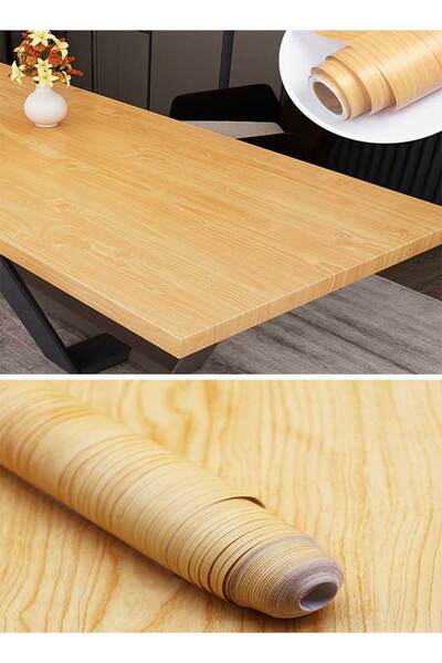 RAWAID Faux Maple Wood Contact Paper 24"x118" Peel&Stick Vinyl for Countertop...