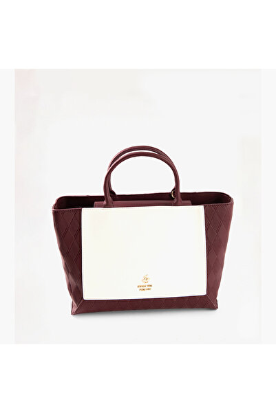 Beverly Hills Polo Club Quilted Tote Handbag