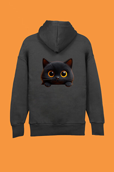California ST 100% Cotton Custom Design Cat Printed Men Oversized Sweatshirt