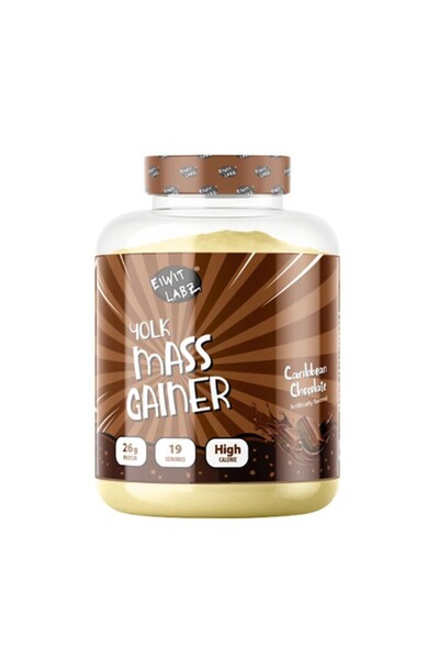 EIWIT LABZ مكمل غذائي لزيادة الوزن من يولك، 6 أرطال، بنكهة الشوكولاتة الكاريبية
