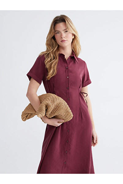 LC Waikiki I Waist-Fitted Ruched Shirt Dress from Freezen Store