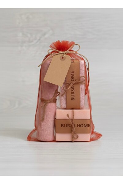 Bursa Home Doğal Banyo Seti – Kese,El Yapımı Sabun, Topuk Taşı Tül Kesede Gel...