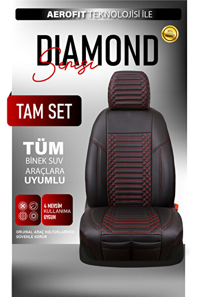 stiloto Diamond Series Leather Car Seat Cover – Anti-Sweat, Easy Installation...