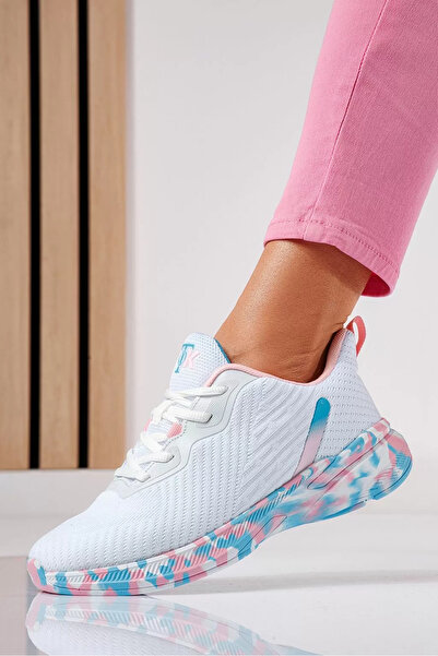 Zaira Adidasi dama albi din material textil Chiara #21215